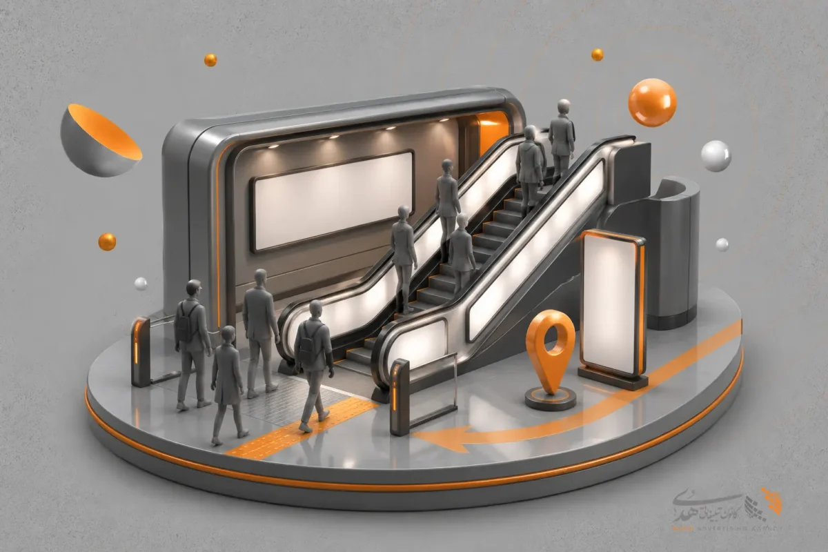 تبلیغات پله‌برقی مترو: جذب مخاطب در مسیر روزانه مسافران