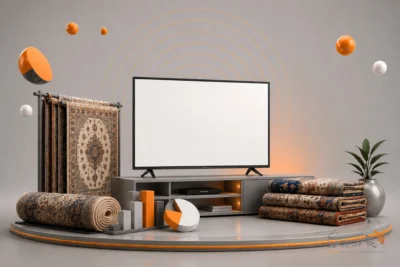 تبلیغات تلویزیونی برای فروشگاه های فرش
